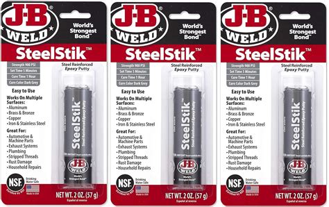 jb weld hole in sheet metal|SteelStik Epoxy Putty Stick .